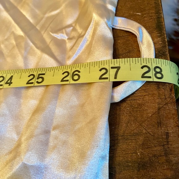 💕PRODESIGN Satin Kimono Robe with Ostrich Feather Trim💕 NWT - Picture 10 of 13